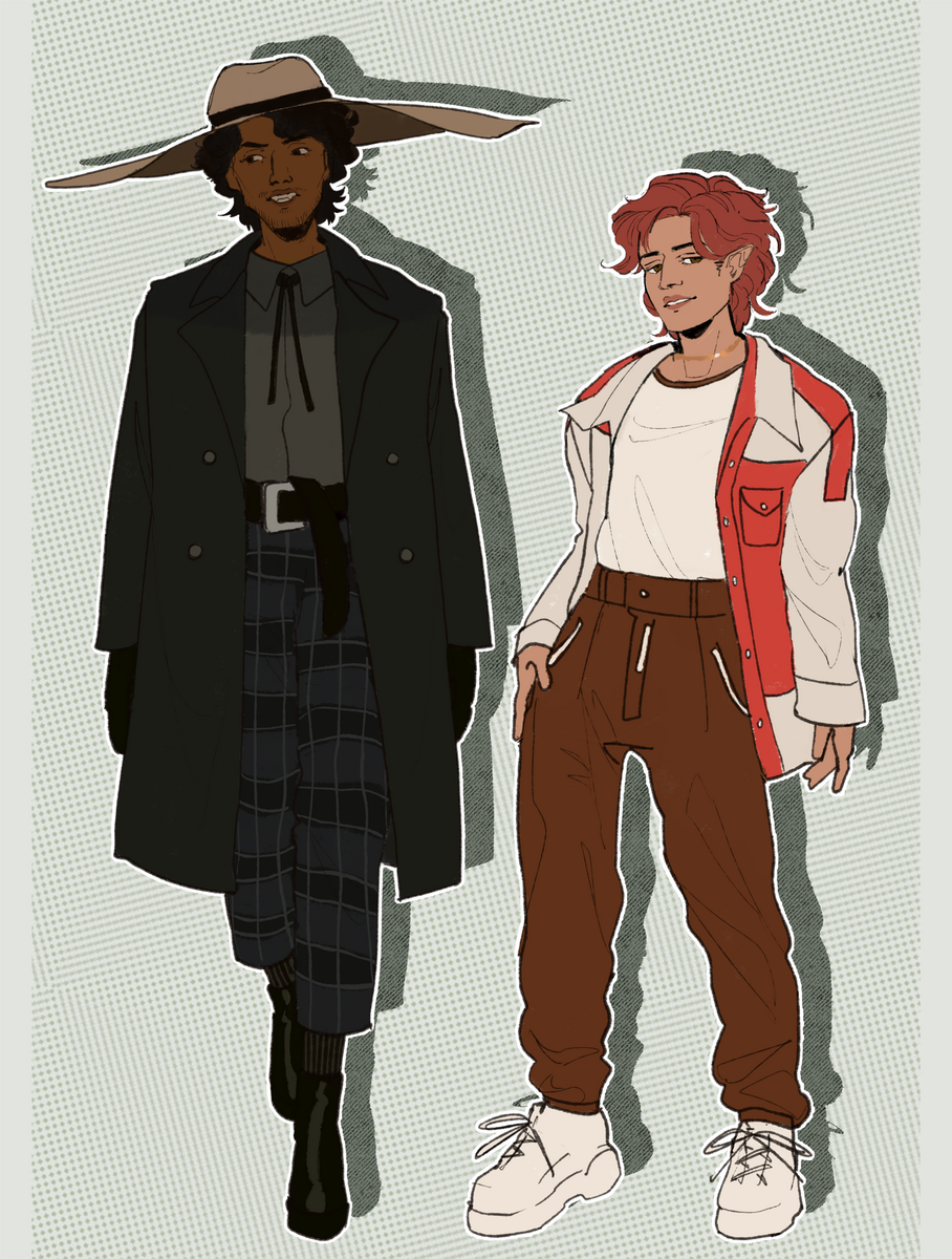 character concept design for contemporary fantasy - vampire & fae