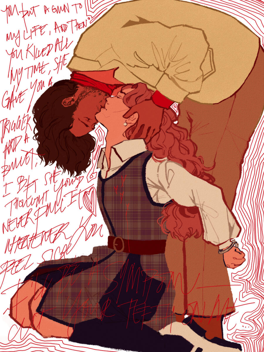 graphic novel style concept; lyrics by charlie hickey