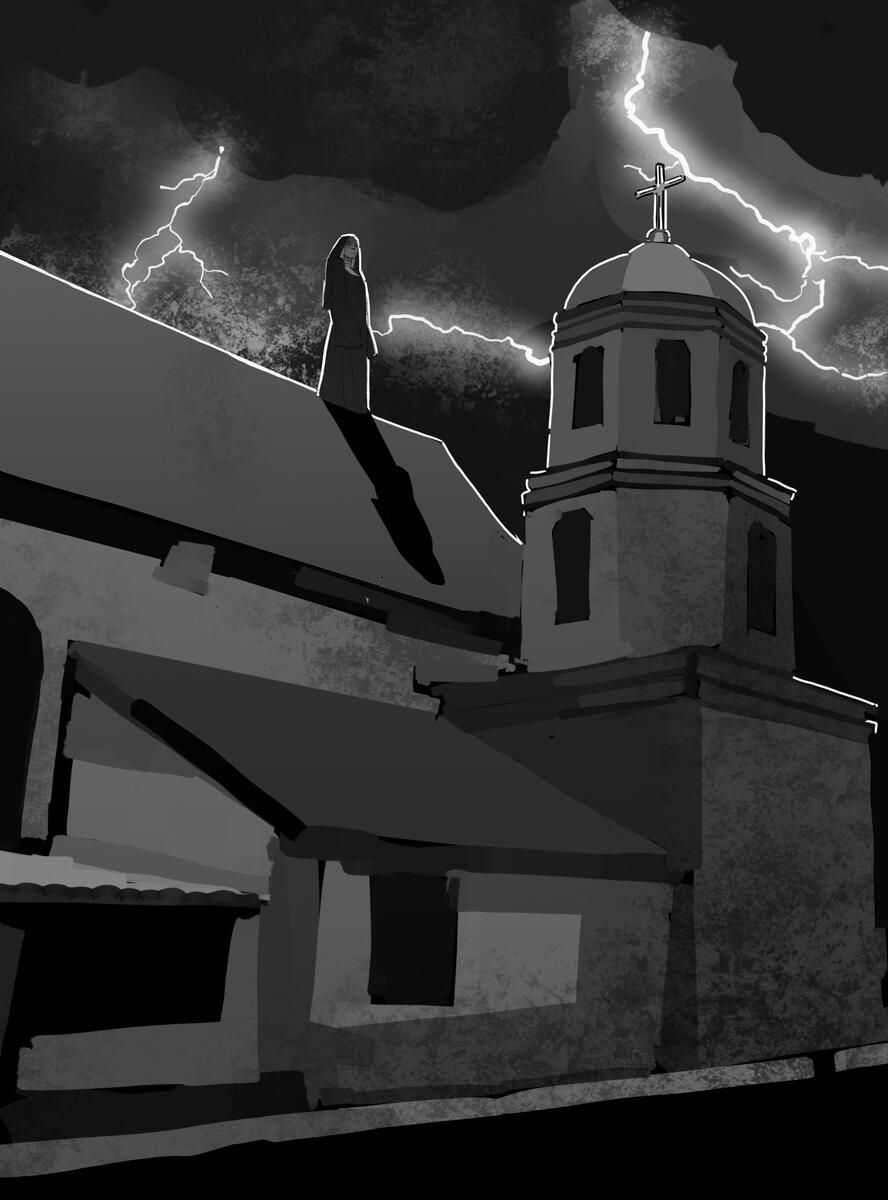 concept for an artwork inspired by maria clara from noli me tangere, a classic novel by jose rizal