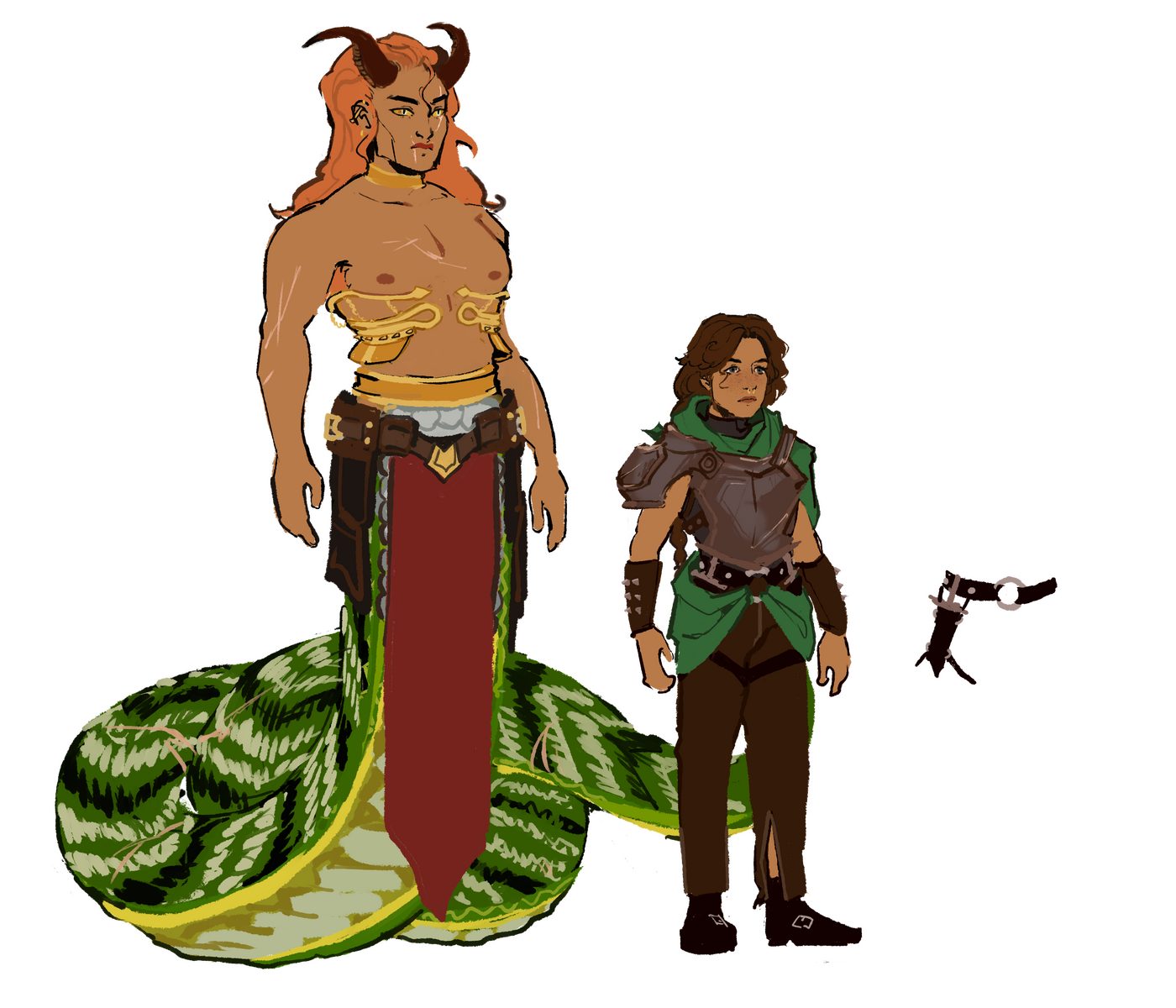 character concept design for gladiator romance story