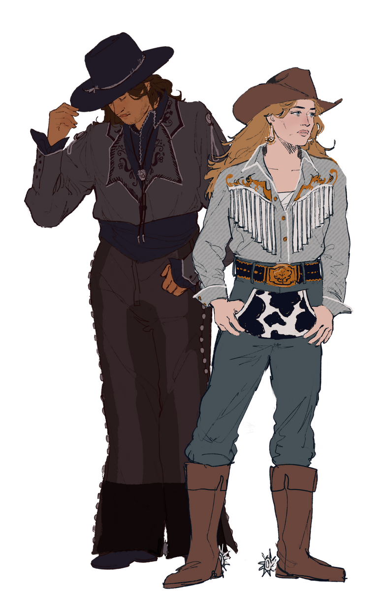 character concept design for historical queer romance