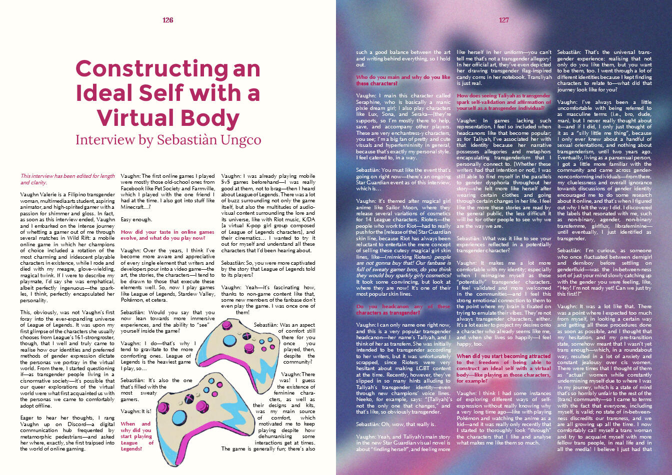 interview piece (pt. 1)