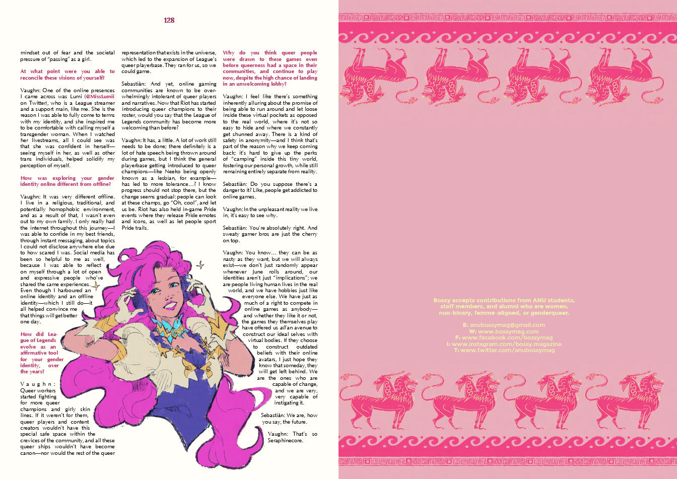 interview piece (pt. 2) & interior cover